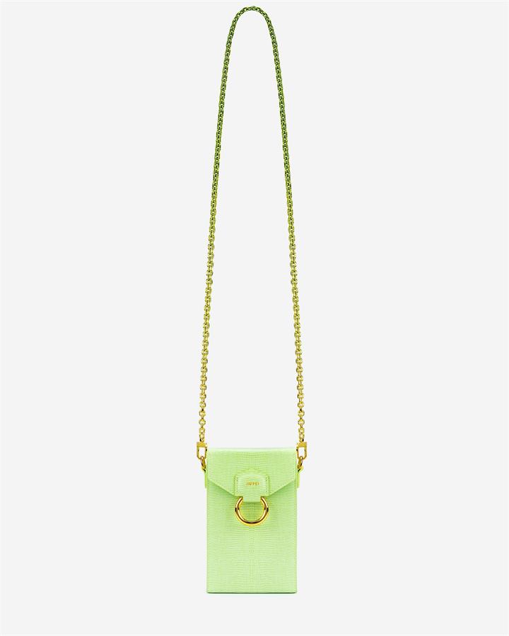 Lola Gradient Chain Phone Case – Lime Green Lizard