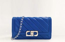Lottie Chain Crossbody Bag -Classic Blue