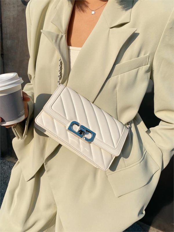 JW PEI - Lottie Chain Crossbody Bag - White - Apparel & Accessories > Handbags