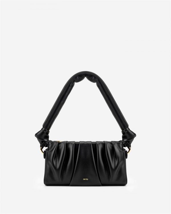 JW PEI - Mila Shoulder Bag - Black - Fashion Women Vegan Bag - Apparel & Accessories > Handbags