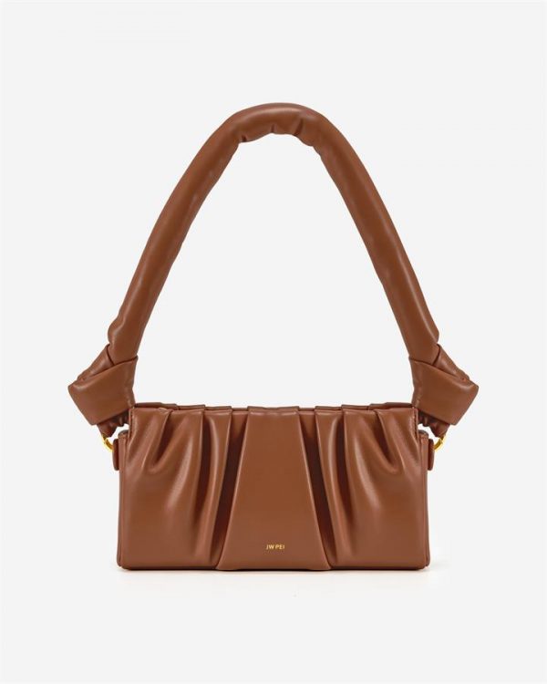 JW PEI - Mila Shoulder Bag - Brown - Fashion Women Vegan Bag - Apparel & Accessories > Handbags