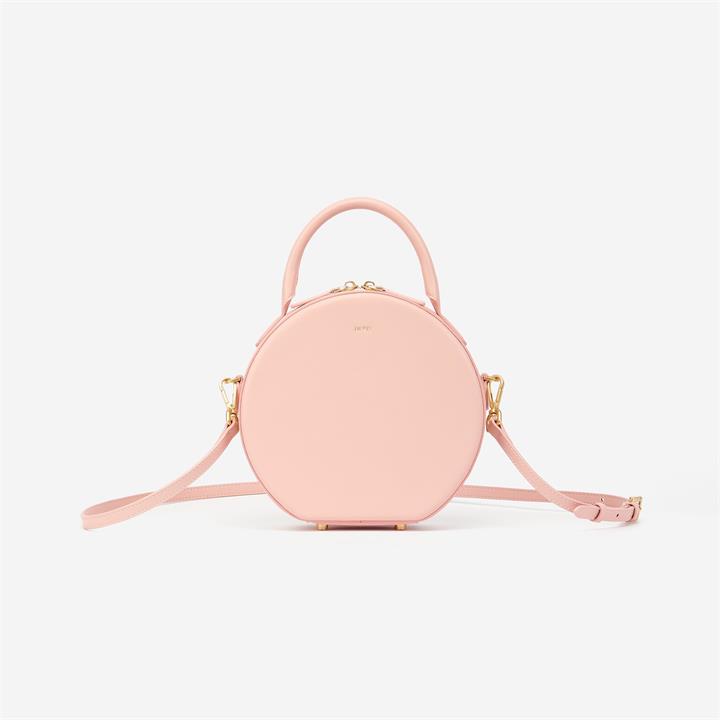 Mini Circle Top Handle Bag – Blush