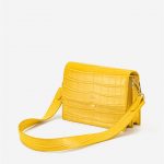 JW PEI - Mini Flap Bag - Yolk Croc - Apparel & Accessories > Handbags