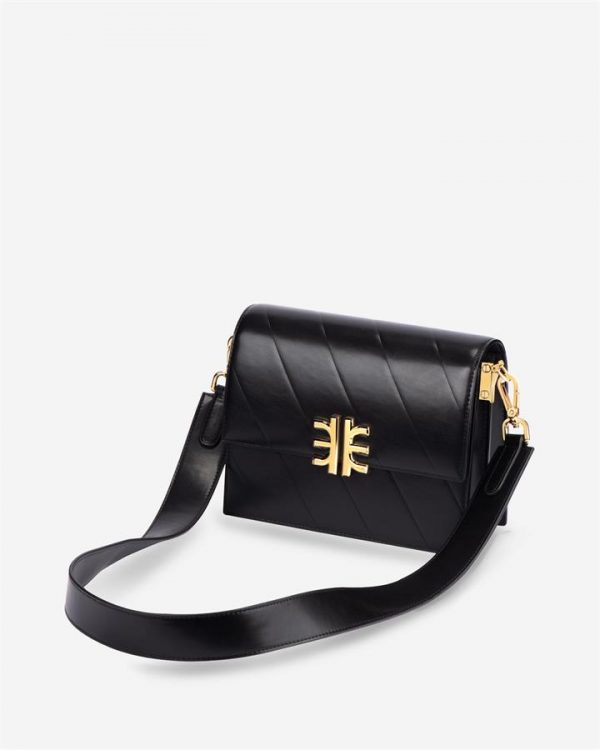 JW PEI - Mira Mini Flap Bag - Black - Apparel & Accessories > Handbags