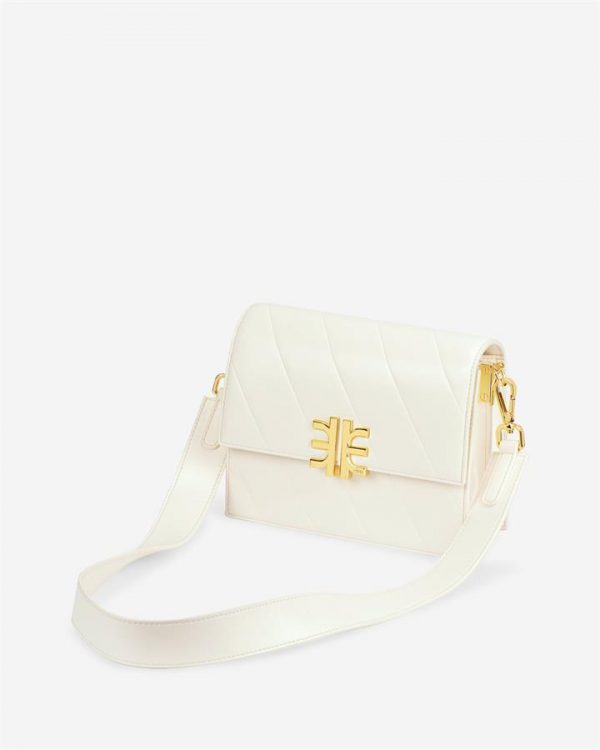 JW PEI - Mira Mini Flap Bag - Ivory - Apparel & Accessories > Handbags