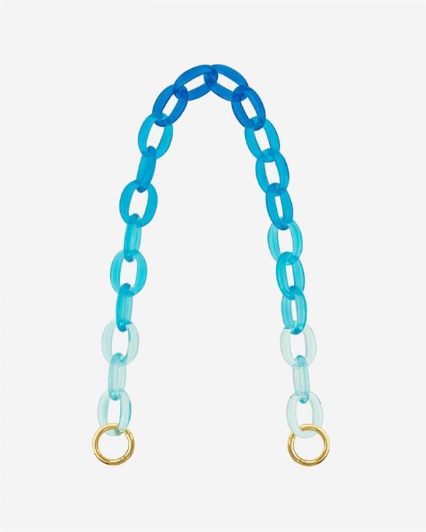 JW PEI - Mya Gradient Acrylic Chain Strap - Blue - Apparel & Accessories > Handbags
