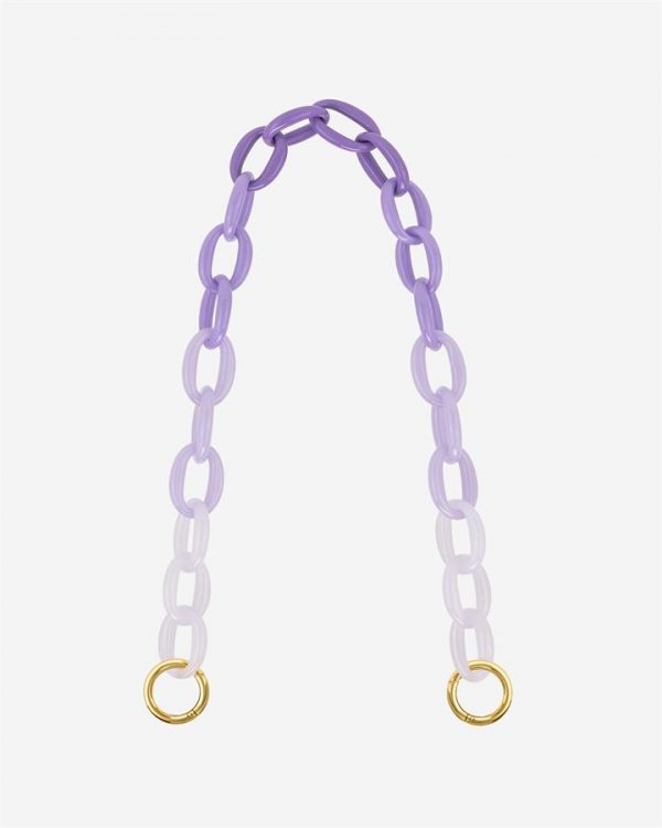 JW PEI - Mya Gradient Acrylic Chain Strap - Purple - Apparel & Accessories > Handbags