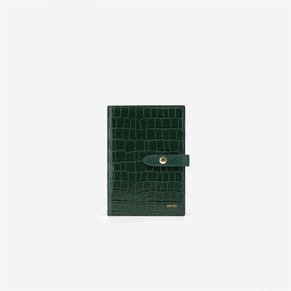 JW PEI - Quinn Passport - Dark Green Croc - Apparel & Accessories > Handbags
