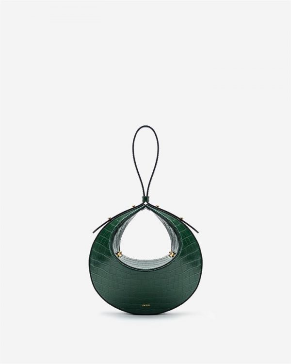 JW PEI - Rantan Bag - Dark Green Croc - Apparel & Accessories > Handbags