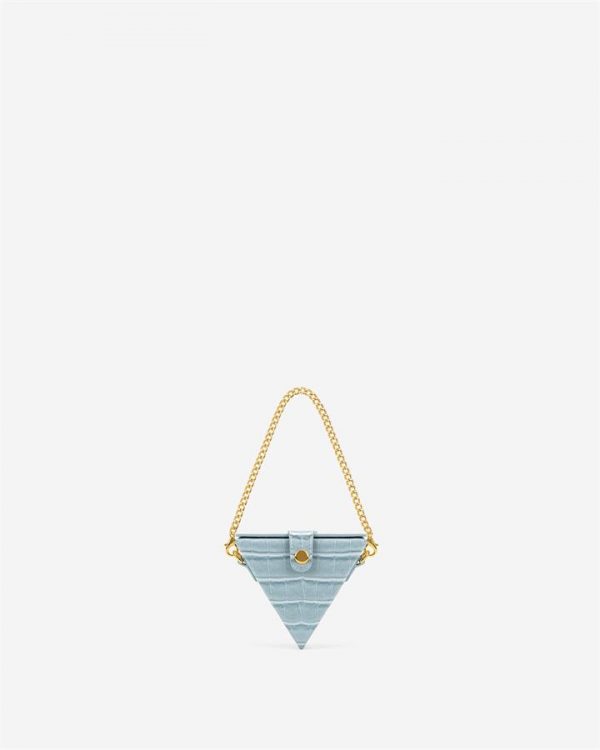 JW PEI - Triangle Mini Box - Ice Croc - Apparel & Accessories > Handbags