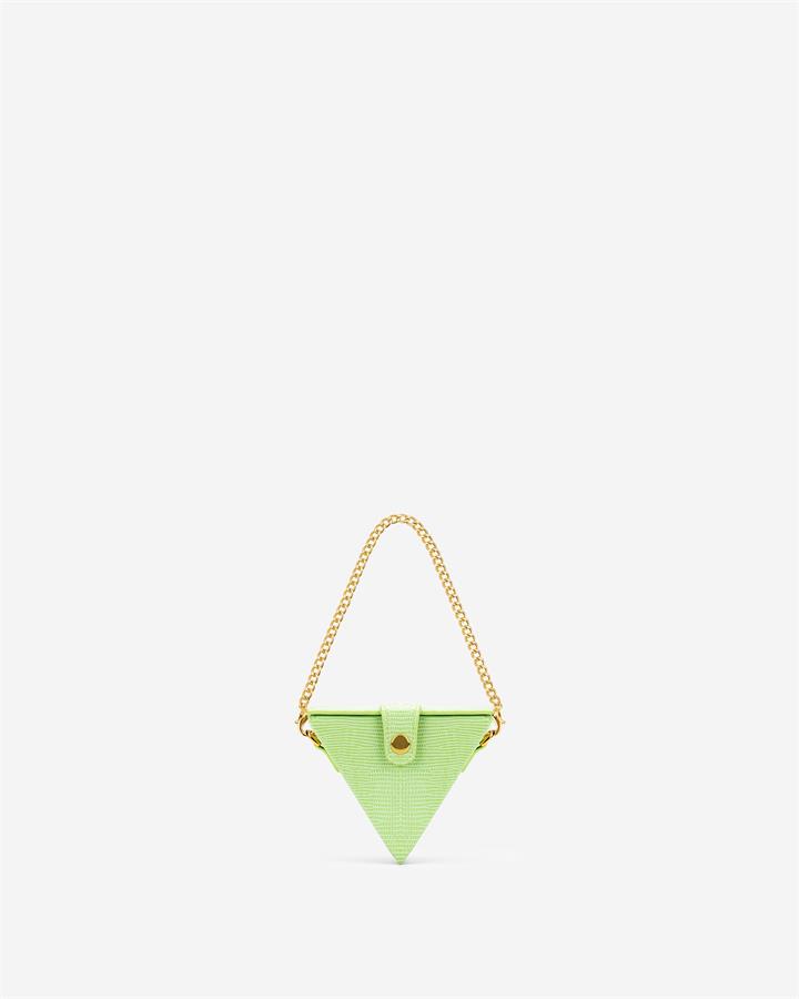 Triangle Mini Box – Lime Green Lizard
