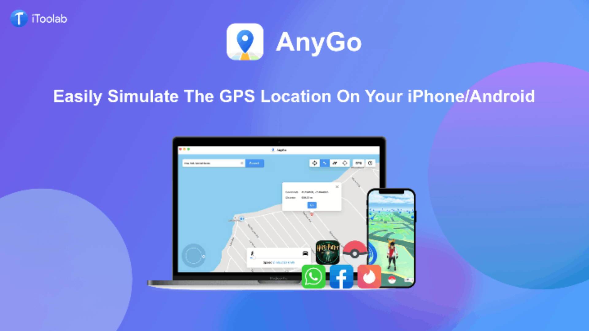 Lifetime Deal to iToolab AnyGo – Location Changer (for Windows): 1 Year Plan for $30
