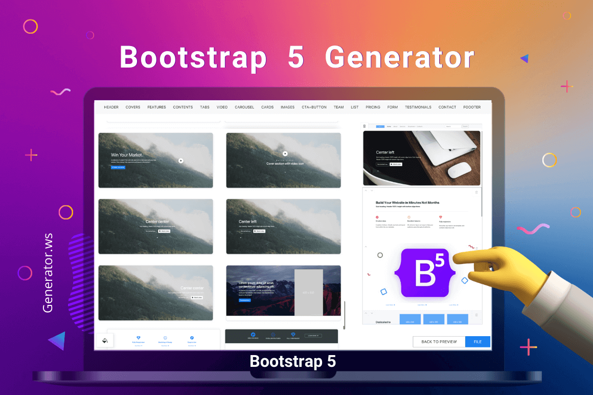 Build Fast, Responsive Sites with Bootstrap 5 Generator – 87% off!
