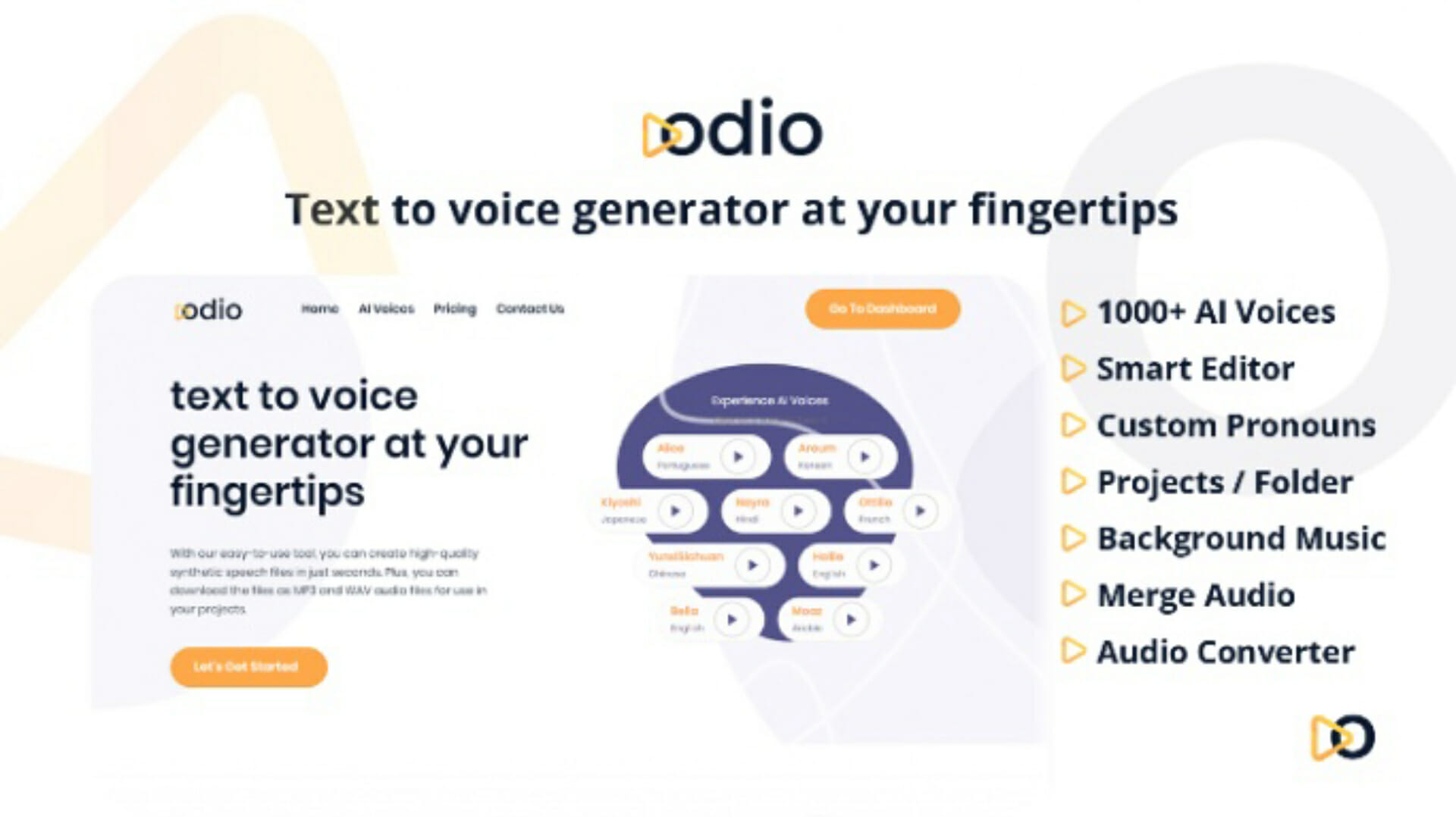 Lifetime Deal to Odio.ai – Text to Speech Converter: Lifetime Plan for $79