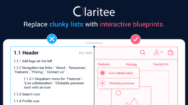 Sales Coupons Deals - Lifetime Deal to Claritee – Blueprints: Pro Plan for $99