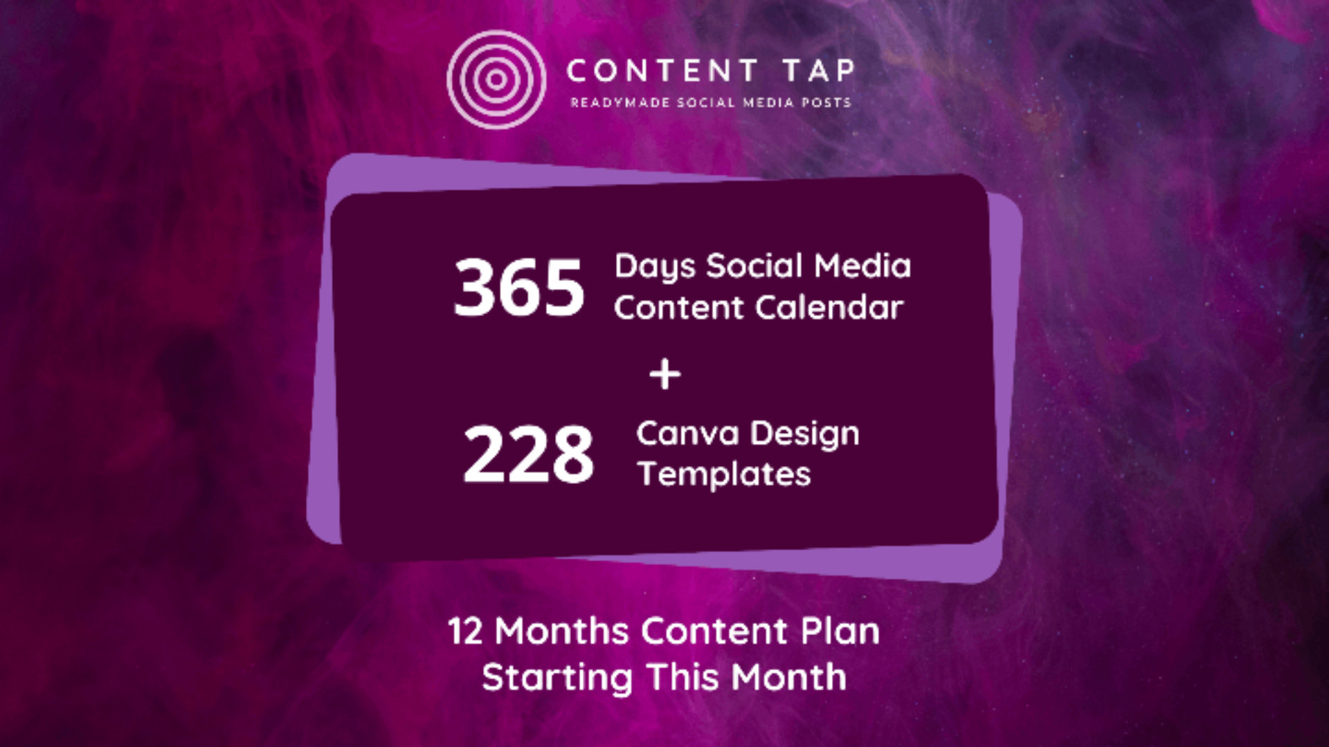 Lifetime Deal to Social Media Content Calendar with Canva Design Templates Bundle: Plan A for $49
