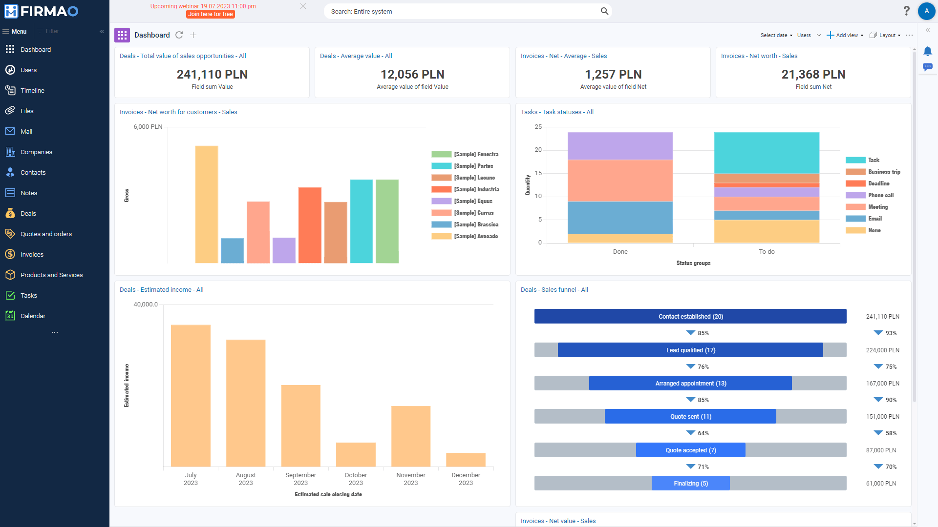 Only Lifetime Deals Lifetime Deal for Firmao dashboard content 1