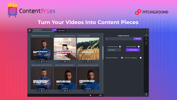 Sales Coupons Deals - Lifetime Deal to ContentFries: Plan F (Unlimited) for $1997