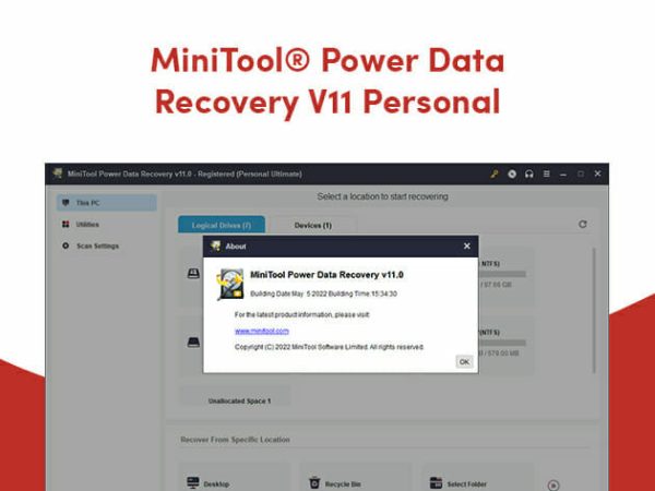 Sales Coupons Deals - MiniTool Power Data Recovery Personal: Lifetime Subscription for $79
