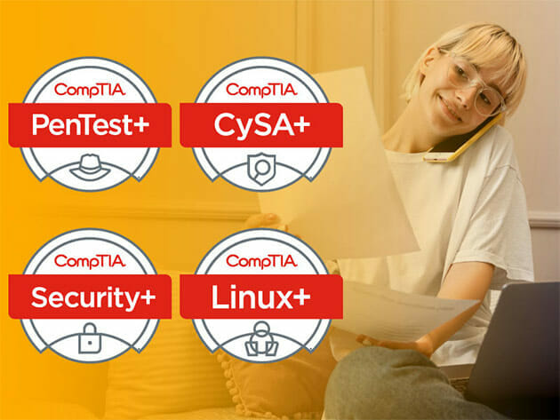 The 2022 CompTIA CyberSecurity Certification Paths Bundle: Lifetime Access for $29