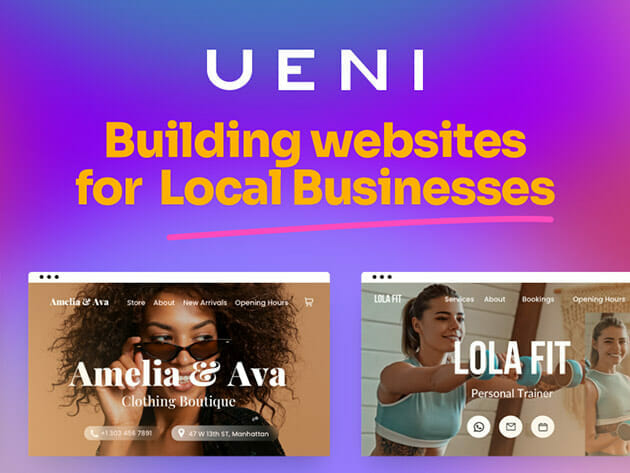 UENI Website Builder: Lifetime Subscription for $99