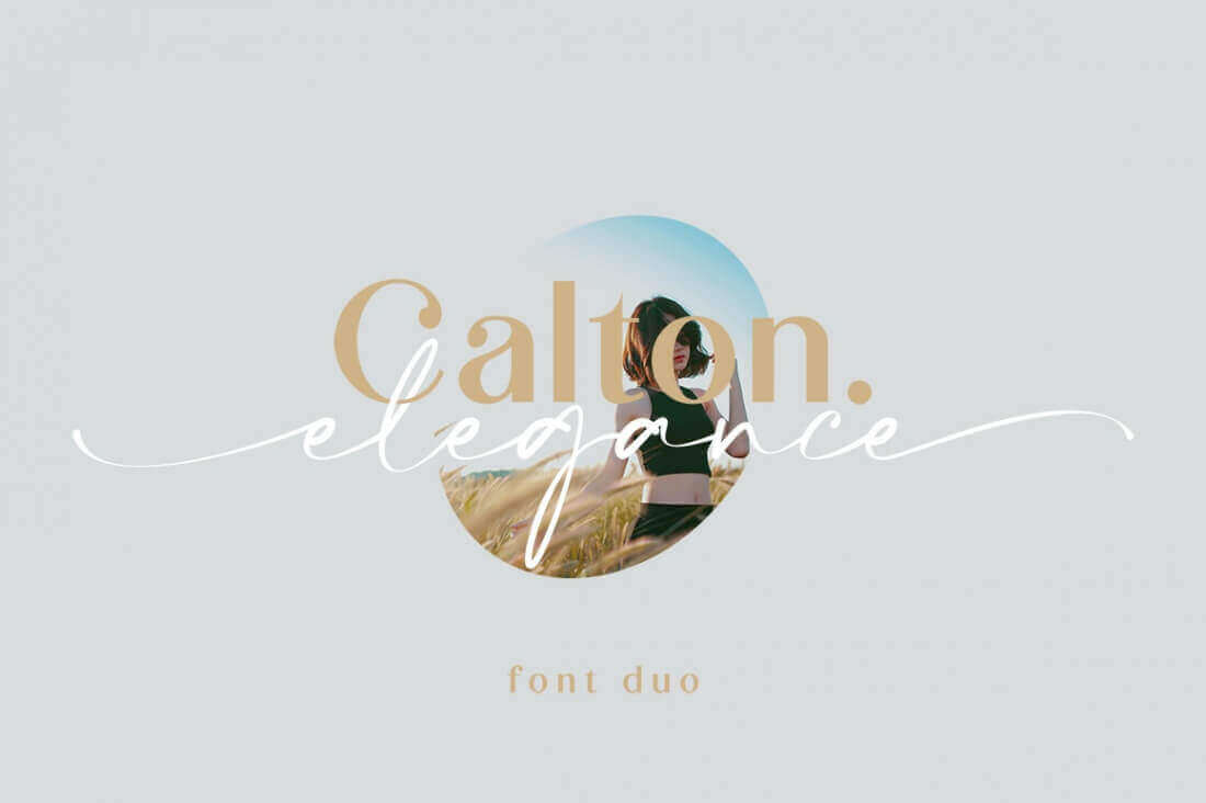 Calton Elegance Font Duo – only $7!