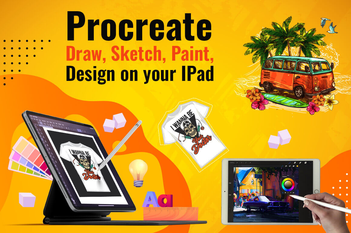 Procreate Course: Learn How to Draw, Sketch, Paint and Design on your iPad – only $9!