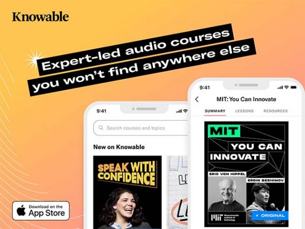 Sales Coupons Deals - Knowable Audio Learning Platform: Lifetime Subscription for $59