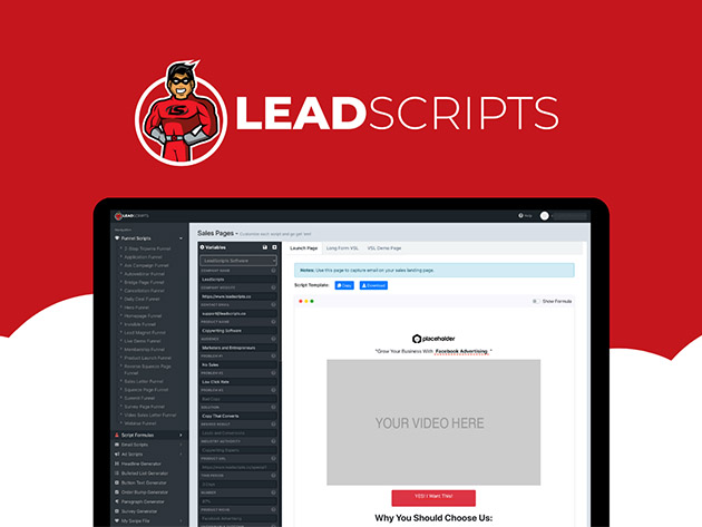 LeadScripts: Copy That Converts (Lifetime Subscription) for $59