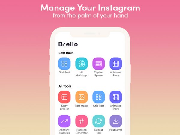 Sales Coupons Deals - Brello Instagram Manager: Lifetime Subscription for $49
