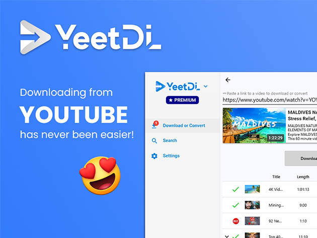 YeetDL Video Downloader: Lifetime Subscription for $19