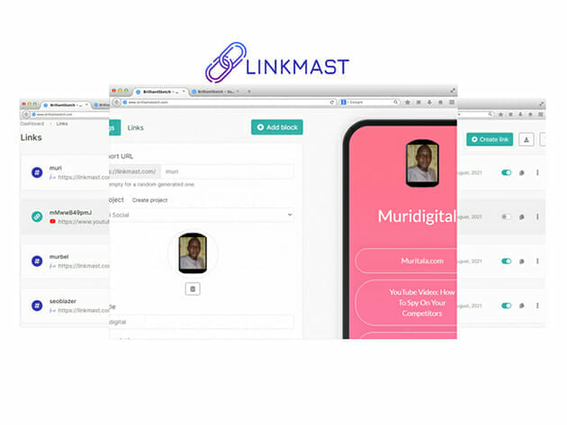 Linkmast Multiple Bio Link Creator: Lifetime Subscription for $99