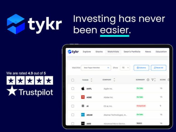 Sales Coupons Deals - Tykr Stock Screener: Pro Plan Lifetime Subscription for $119