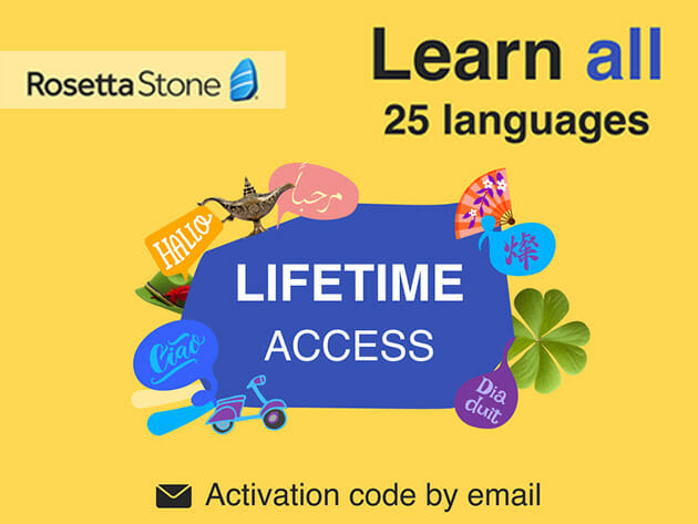 Rosetta Stone: Lifetime Subscription (All Languages) for $179