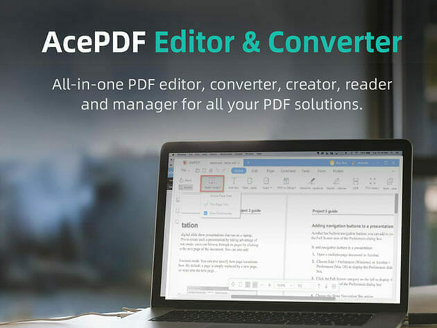 AcePDF Editor & Converter: Lifetime License for $39