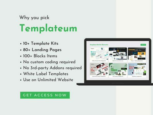 Sales Coupons Deals - Templateum Website Builder: Lifetime Subscription for $59