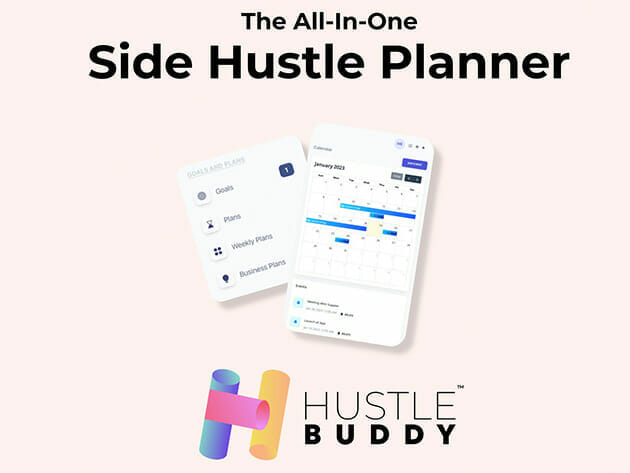 Hustle Buddy™ All-in-One Side Hustle Planner: Lifetime Subscription for $39