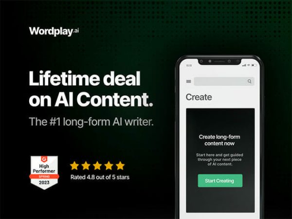 Sales Coupons Deals - Wordplay AI Content Generator: Lifetime Subscription for $99