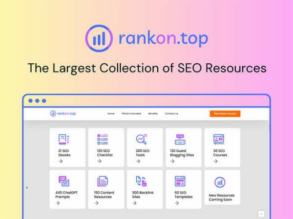 Sales Coupons Deals - RankOn.Top DIY SEO Toolkit: Lifetime Subscription for $49