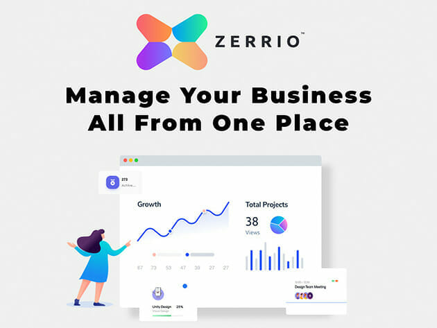 Zerrio: The Ultimate All-In-One Business Management Toolkit (Lifetime Subscription) for $49