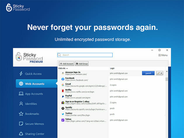 Sticky Password Premium: Lifetime Subscription for $29
