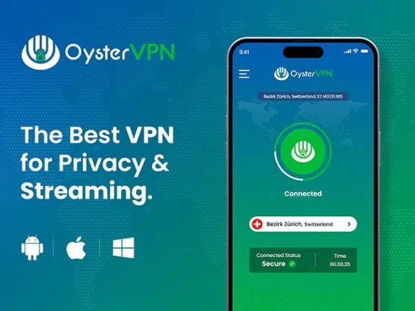 Sales Coupons Deals - OysterVPN: Lifetime Subscription for $34