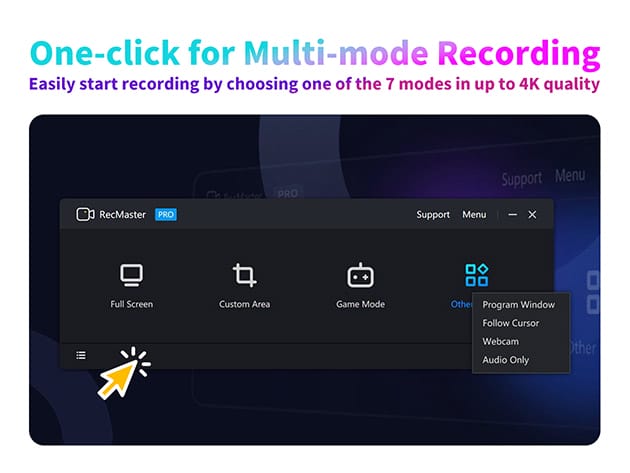 RecMaster Screen Recorder: Lifetime Subscription (Windows Only) for $24