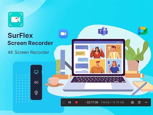 SurFlex Screen Recorder: Lifetime Subscription for $29
